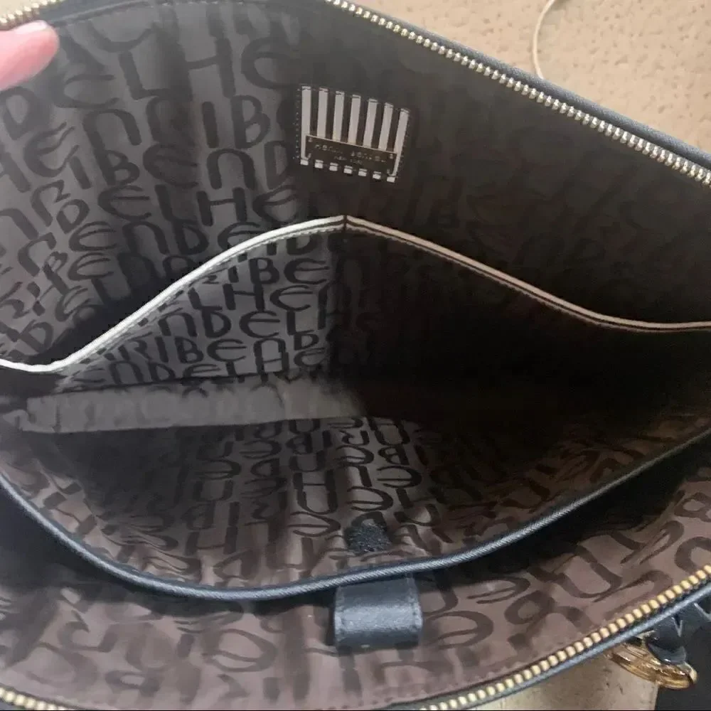 Henri Bendel West 57th Leather Laptop Briefcase